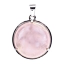 Pendentif Om avec Quartz rose 0