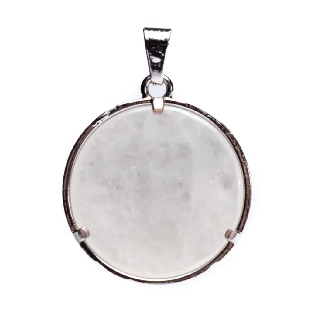 Pendentif Fleur de vie avec Cristal de roche 0