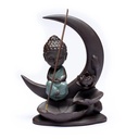 Brûleur d'encens à refoulement Bouddha Lune 0