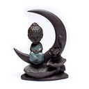 Brûleur d'encens à refoulement Bouddha Lune 1