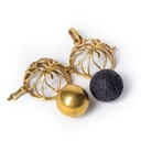 Pendentif grossesse Lotus boule harmonie couleur or 0
