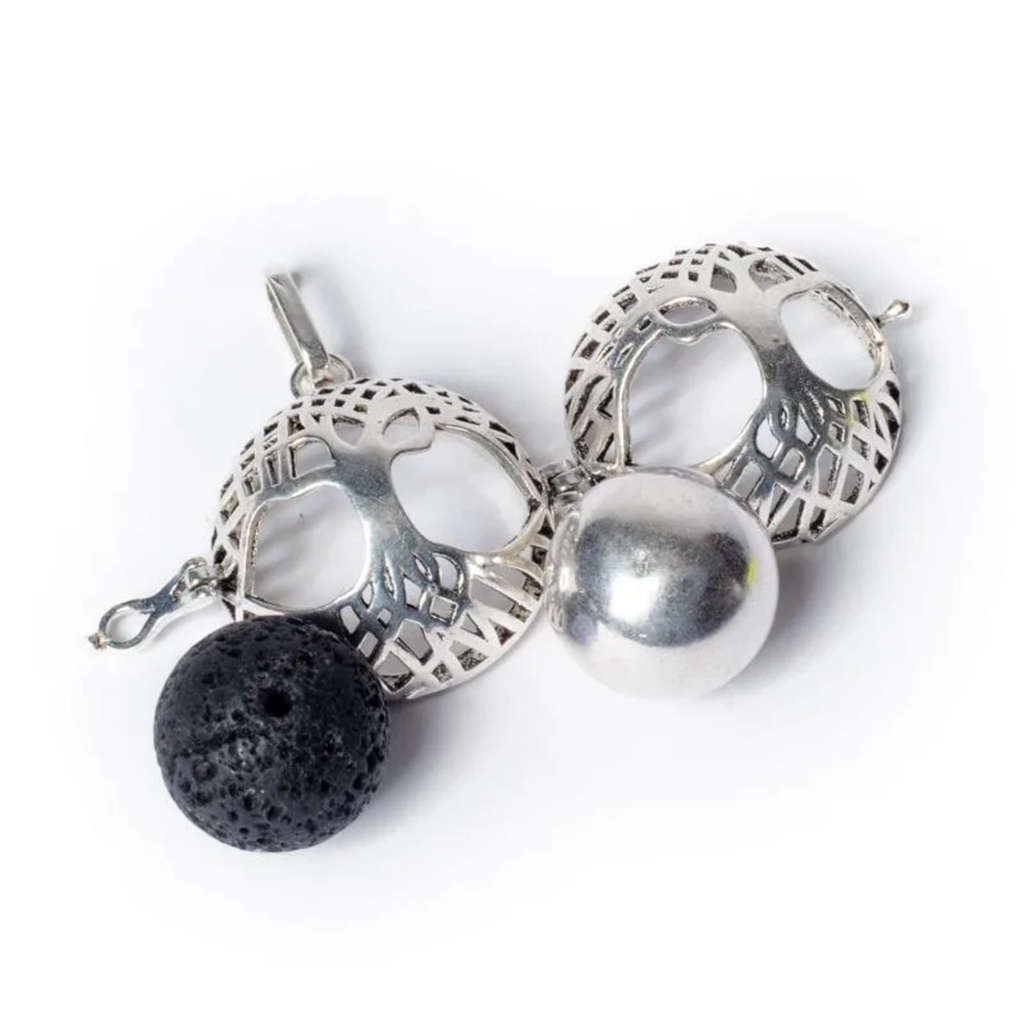 Pendentif grossesse Arbre de vie boule harmonie couleur arge 0