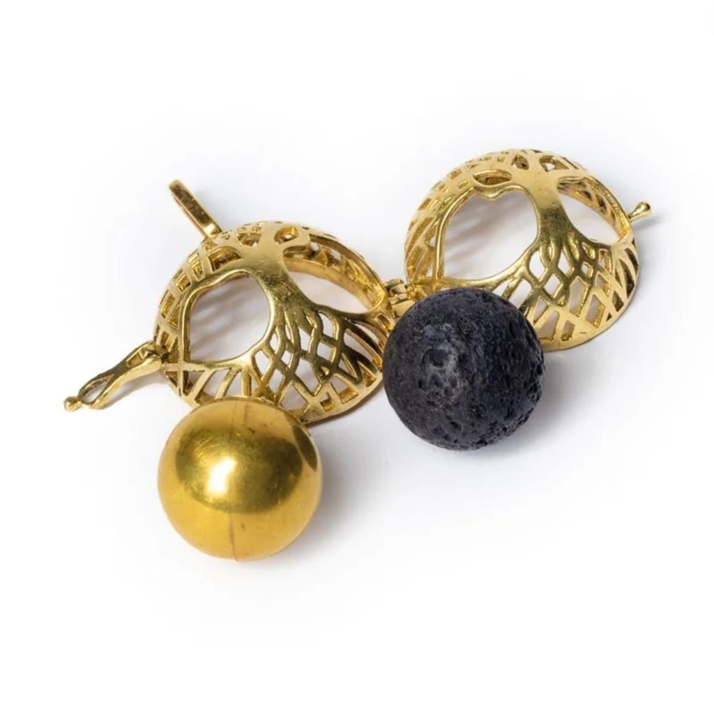 Pendentif grossesse Arbre de vie boule harmonie couleur or 0