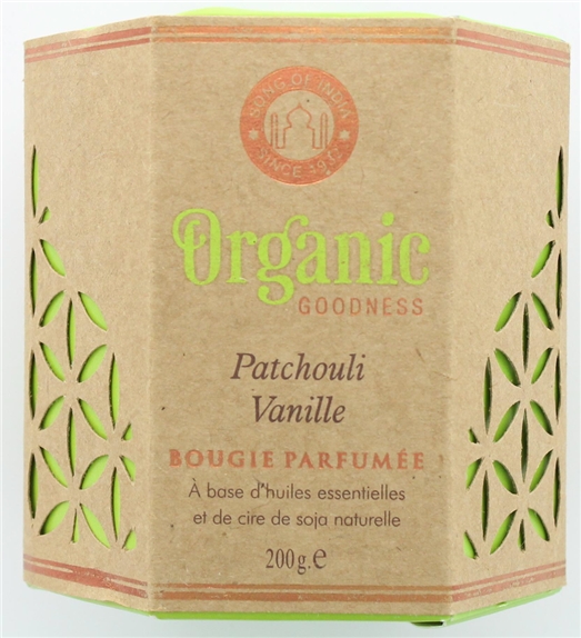 Bougie parfumée en Cire végétale Organic Patchouli Vanille 2