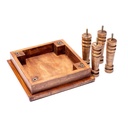 Table dáppoint en bois Fleur de vie 2