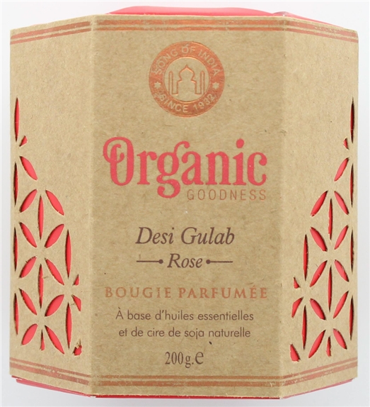 Bougie parfumée en Cire végétale Organic Rose 2