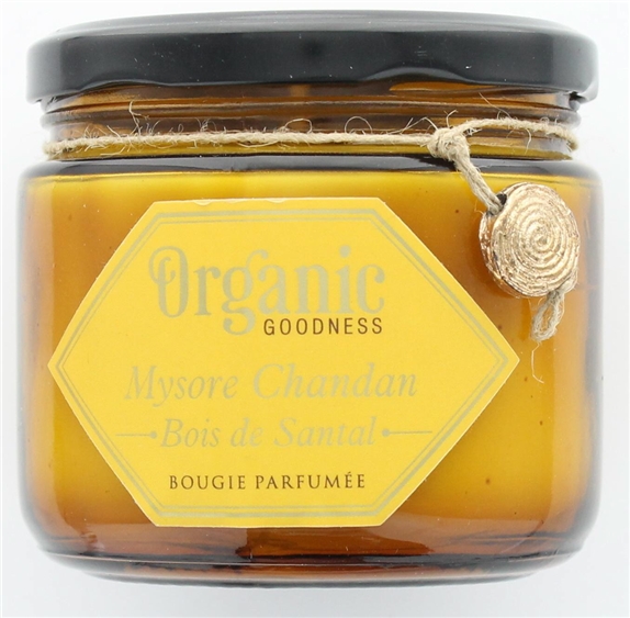 Bougie parfumée en Cire végétale Organic Bois de Santal 1