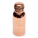 Bouteille en cuivre motif floral gravé 1