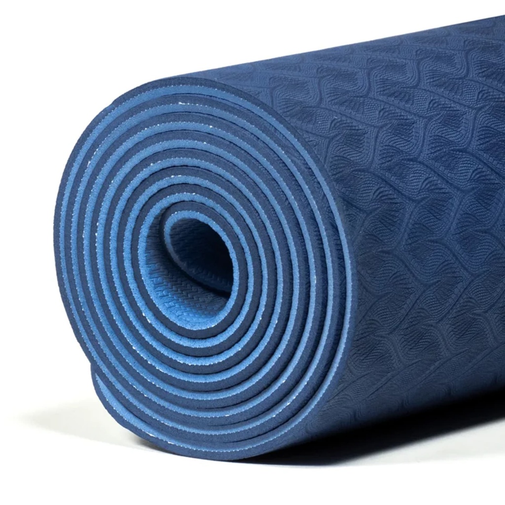 Yogi & Yogini Premium tapis de Yoga TPE bleu 2