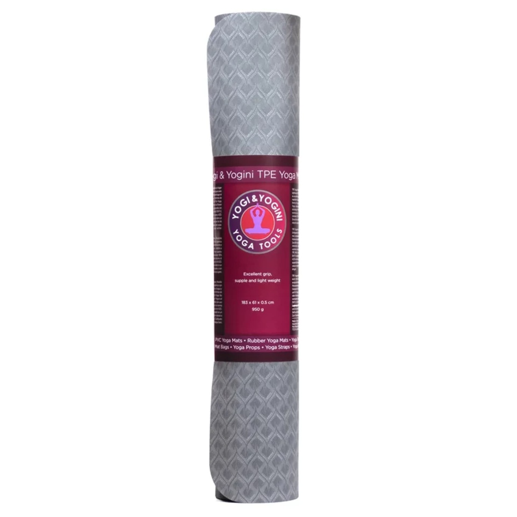 Yogi & Yogini Premium tapis de Yoga TPE anthracite 3