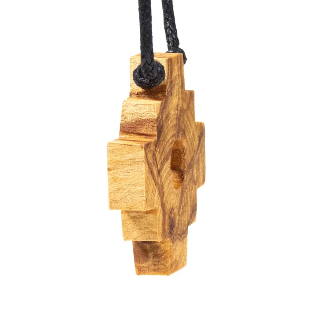 Collier Palo Santo Croix Inca Chakana 0