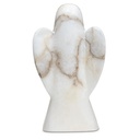Statuette ange marbre blanc 1