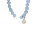 Bracelet en angélite élastique avec aile d'ange 1