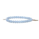 Bracelet en angélite élastique avec aile d'ange 2