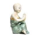 Statue Moine Yoga Namaste Vert 0