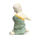 Statue Moine Yoga Namaste Vert 2