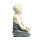 Statue Moine Yoga Om Gris 1