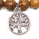 Mala/bracelet en bois Wengé élastique arbre de vie 0