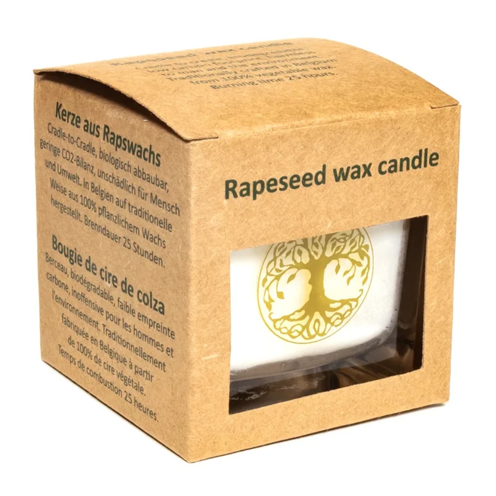 Bougie parfumée à la cire de colza Arbre de vie 0