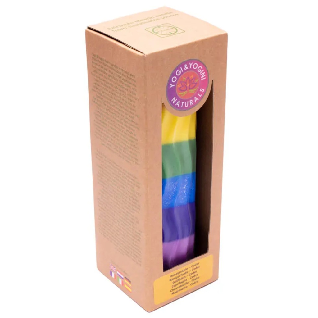 Bougie parfumée vagues arc-en-ciel 0