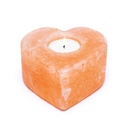 Bougeoir en cristal de sel coeur 0