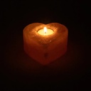 Bougeoir en cristal de sel coeur 3