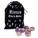 Améthyste Oracle Rune dans un sac de velours 1
