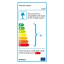 Lampe en cristal de sel +câble à prise et LED 1