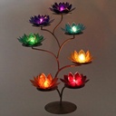 Chakra Lotus Présentoir avec 21 bougeoirs 1