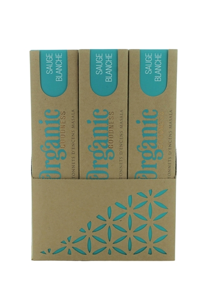 Encens Bâton Organic Sauge Blanche 15 g 2