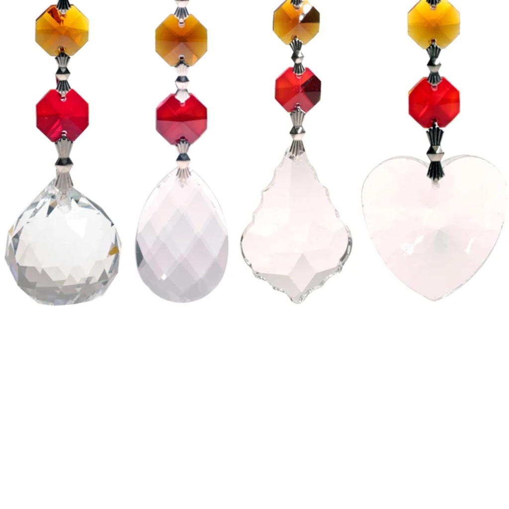 Cristaux Feng Shui SET 4 guirlandes Chakra 0