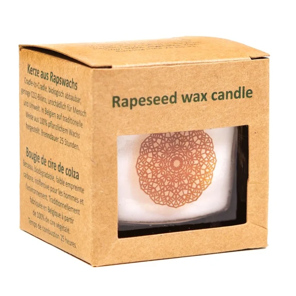 Bougie parfumée à la cire de colza bois de santal 0