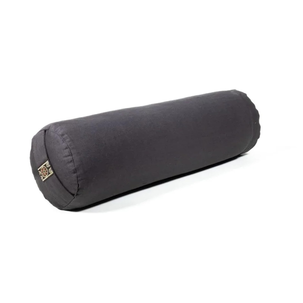 Mini bolster / traversin antracite coton BIO (OCS) 0