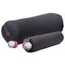 Mini bolster / traversin antracite coton BIO (OCS) 1