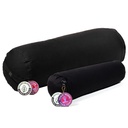 Mini bolster / traversin noir coton BIO (OCS) 1