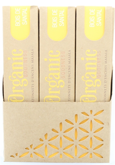Encens Bâton Organic Bois de Santal 15 g 2