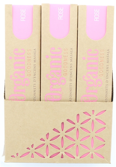 Encens Bâton Organic Rose 15 g 2