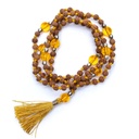 Mala Rudraksha et citrine améthyste chauffée 0