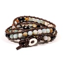Bracelet amazone / agate noire 0