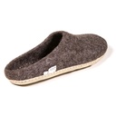 Mules de laine pointure 39/40 mélange marron 1