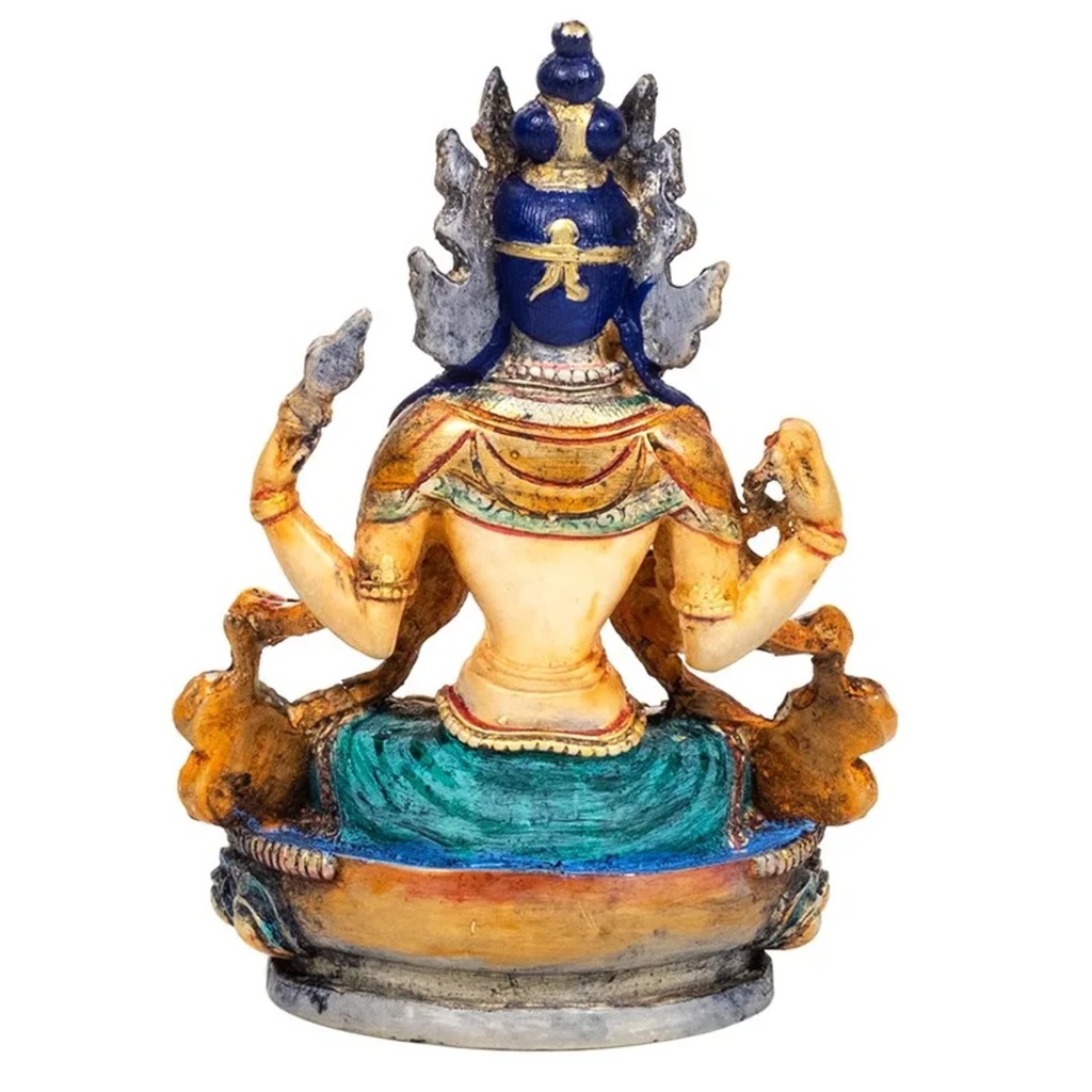 Bouddha Chenresig peint 0