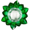 Bougeoir Lotus cristal vert 0