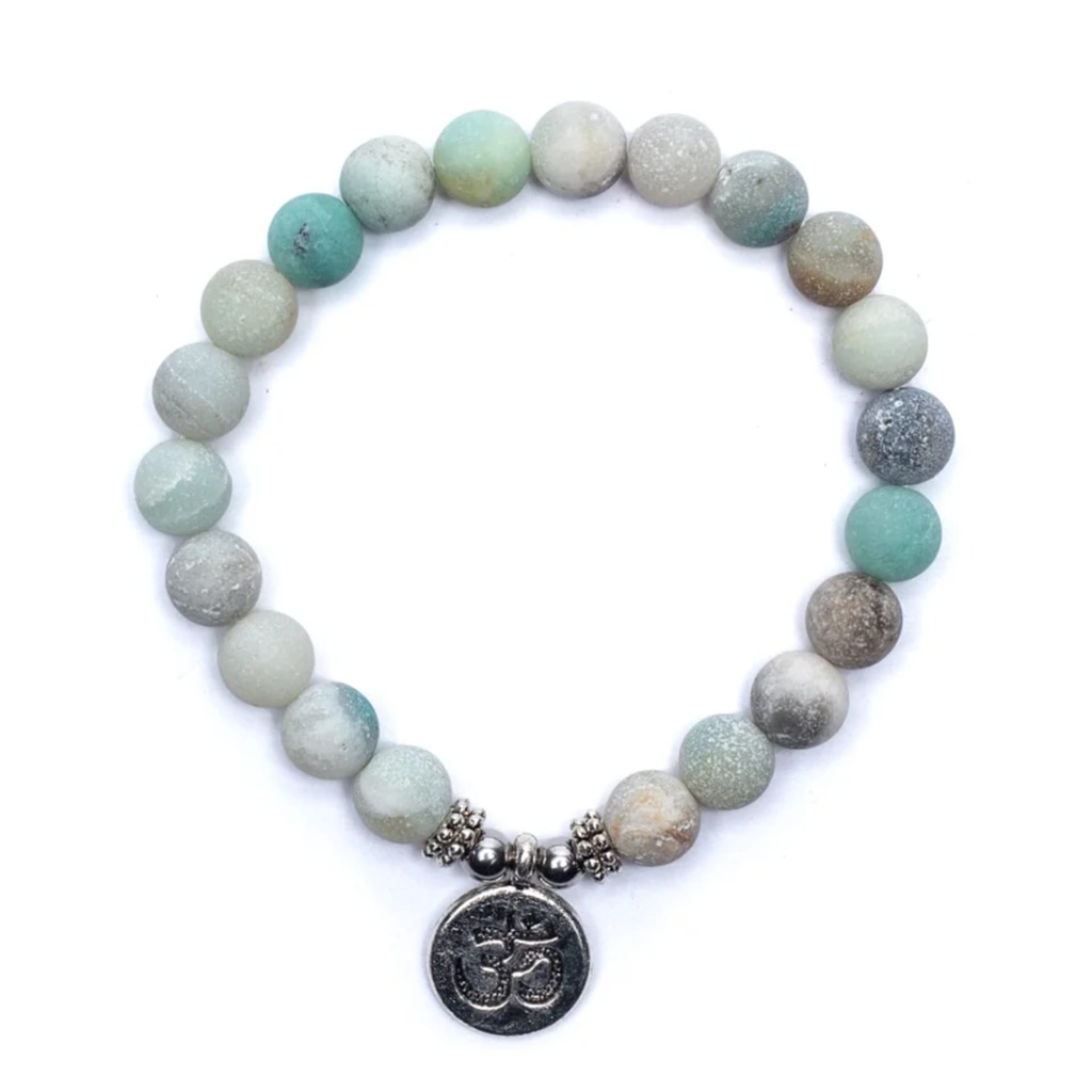 Mala/Bracelet en Amazonite élastique OM 0