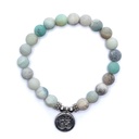 Mala/Bracelet en Amazonite élastique OM 0