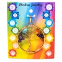 Pendentif arbre des Chakra laiton couleur d'or 0