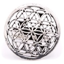 Bague fleur de vie couleur argent 1