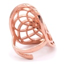 Bague graine de la vie laiton couleur cuivre 0