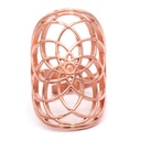 Bague graine de la vie laiton couleur cuivre 1