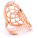 Bague graine de la vie en laiton couleur or rose 0