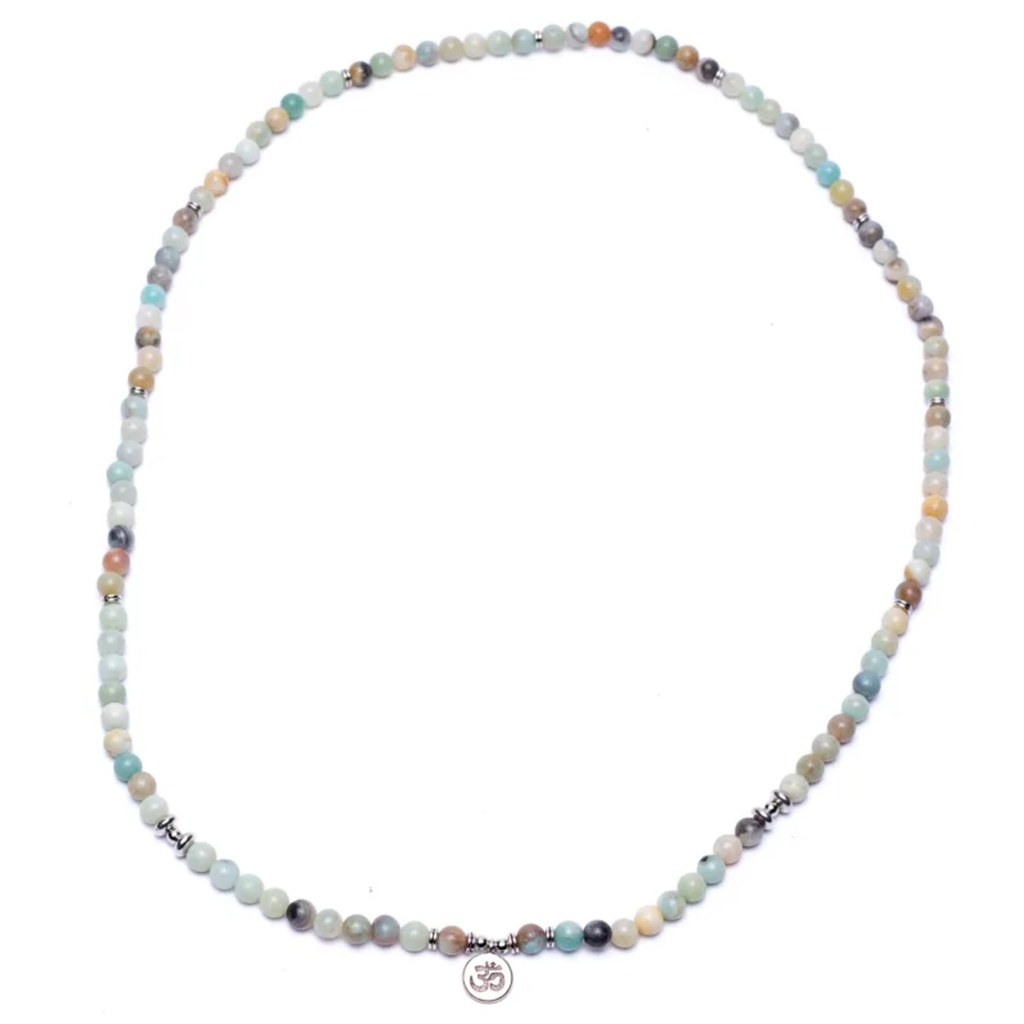 Mala  en Amazonite - élastique - avec Om 1